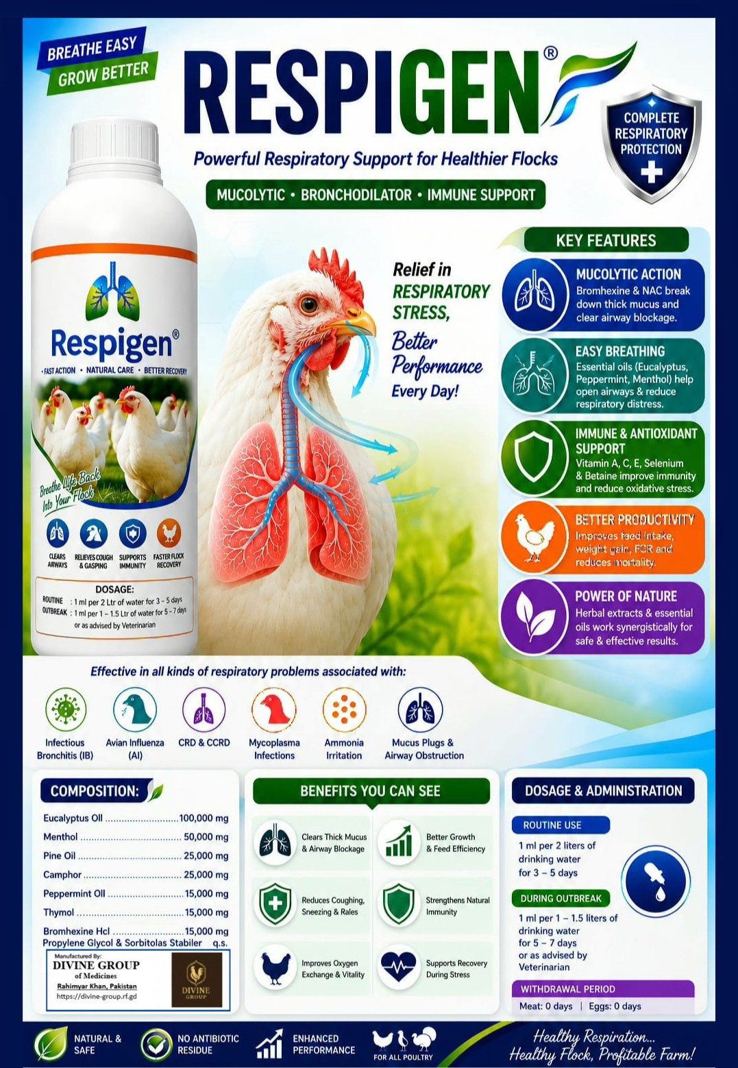 Respigen product information artwork by Divine Meridian